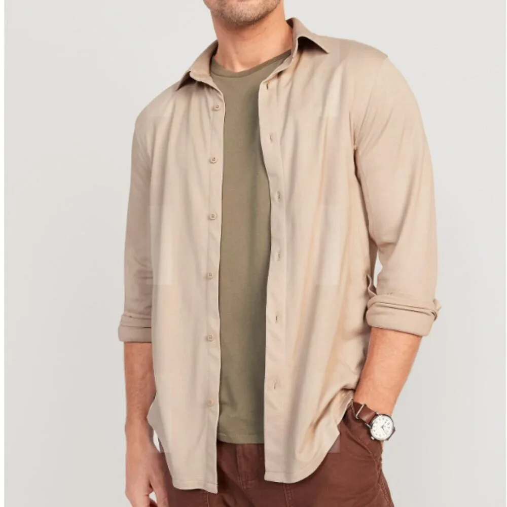 Long Sleeve Casual Button Down - Mens Large - Picture 1 of 9